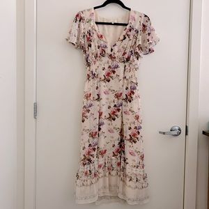 MAX STUDIO floral midi dress